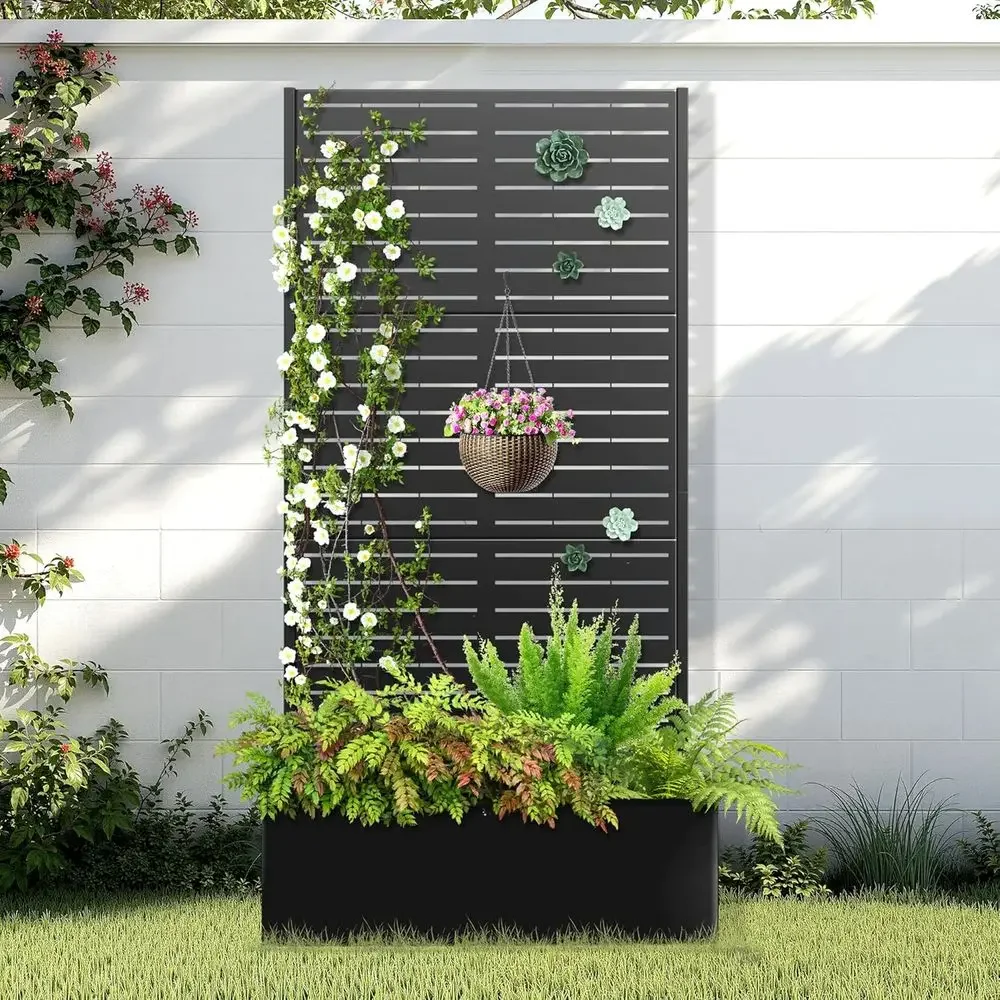 Vertical Planter - Letto da Giardino Rialzato con Griglia,