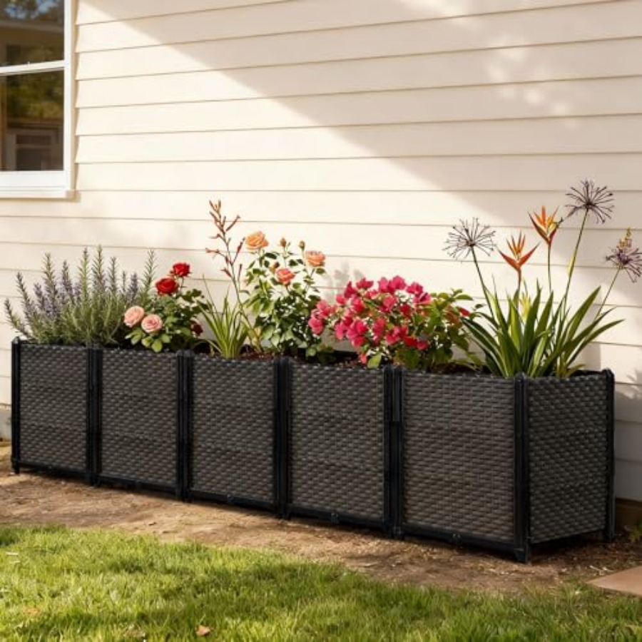 Self Watering Planter - Fioriera rialzata autoirrigante per esterni, per