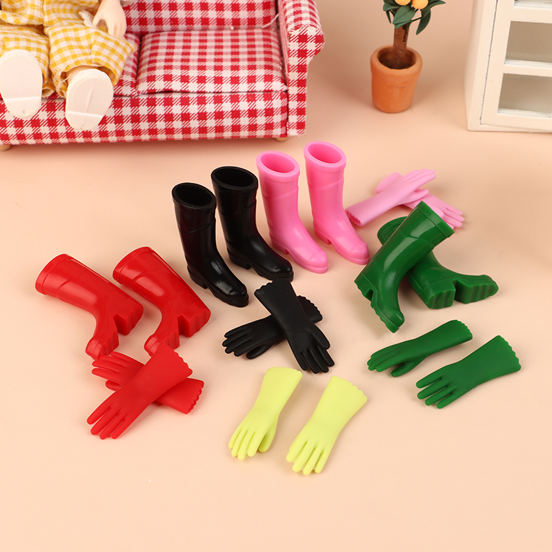 Garden Gloves - Set di 1:12 Stivali da Pioggia