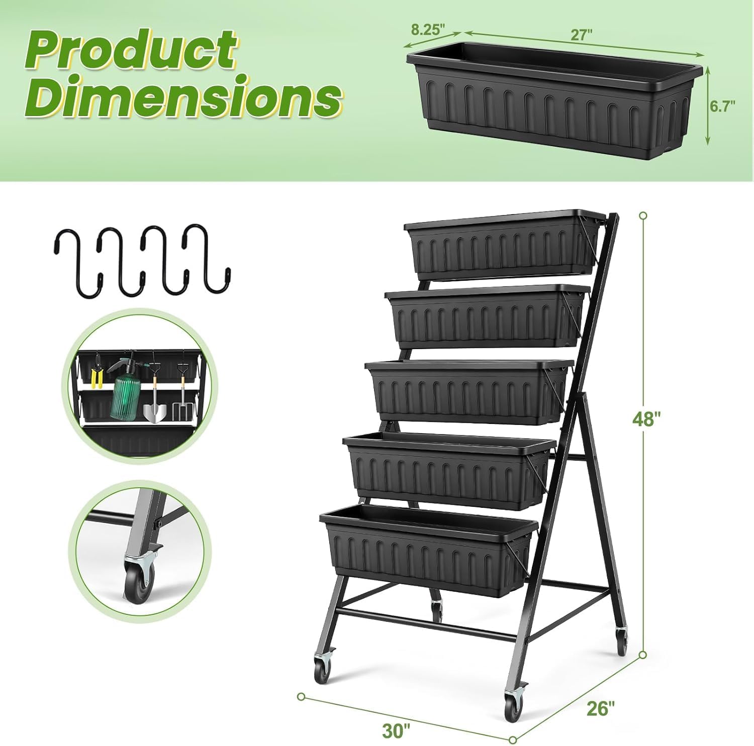 Fioriera Verticale Rialzata co - Indoor Herb Garden recensione e prezzo