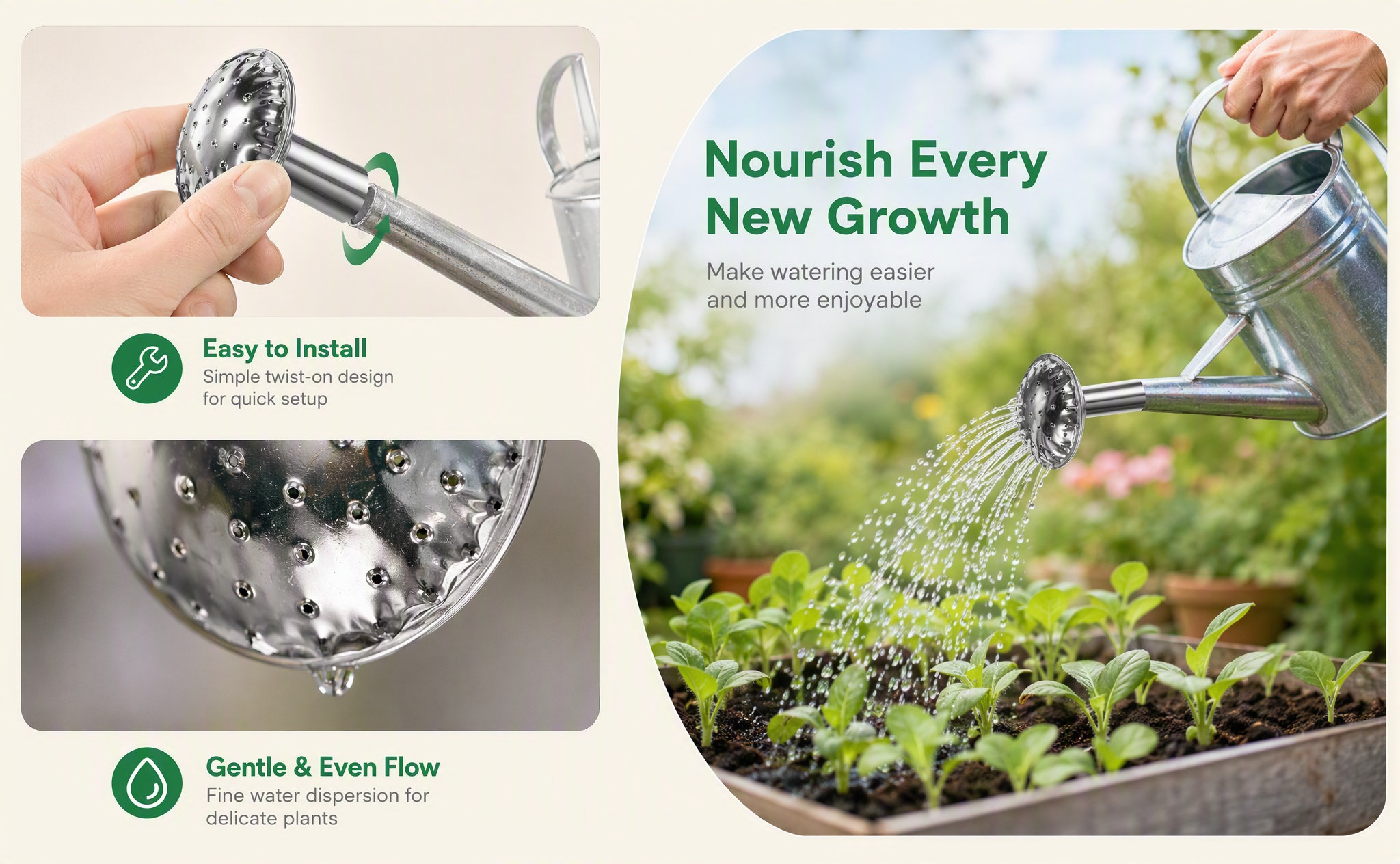 Testina irroratrice in acciaio - Watering Can recensione e prezzo