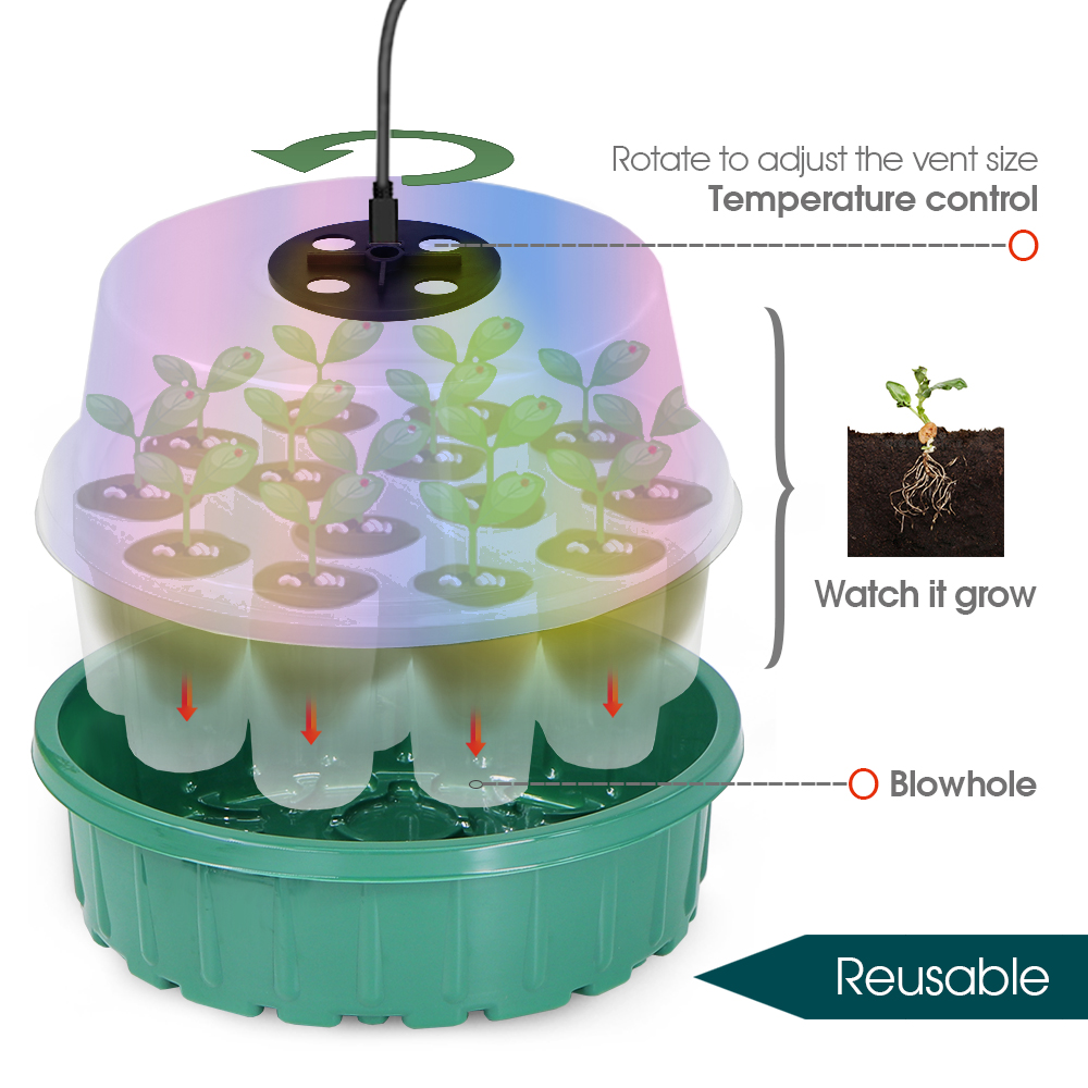 Vassoio di avviamento rotondo  - Seed Starter Tray recensione e prezzo