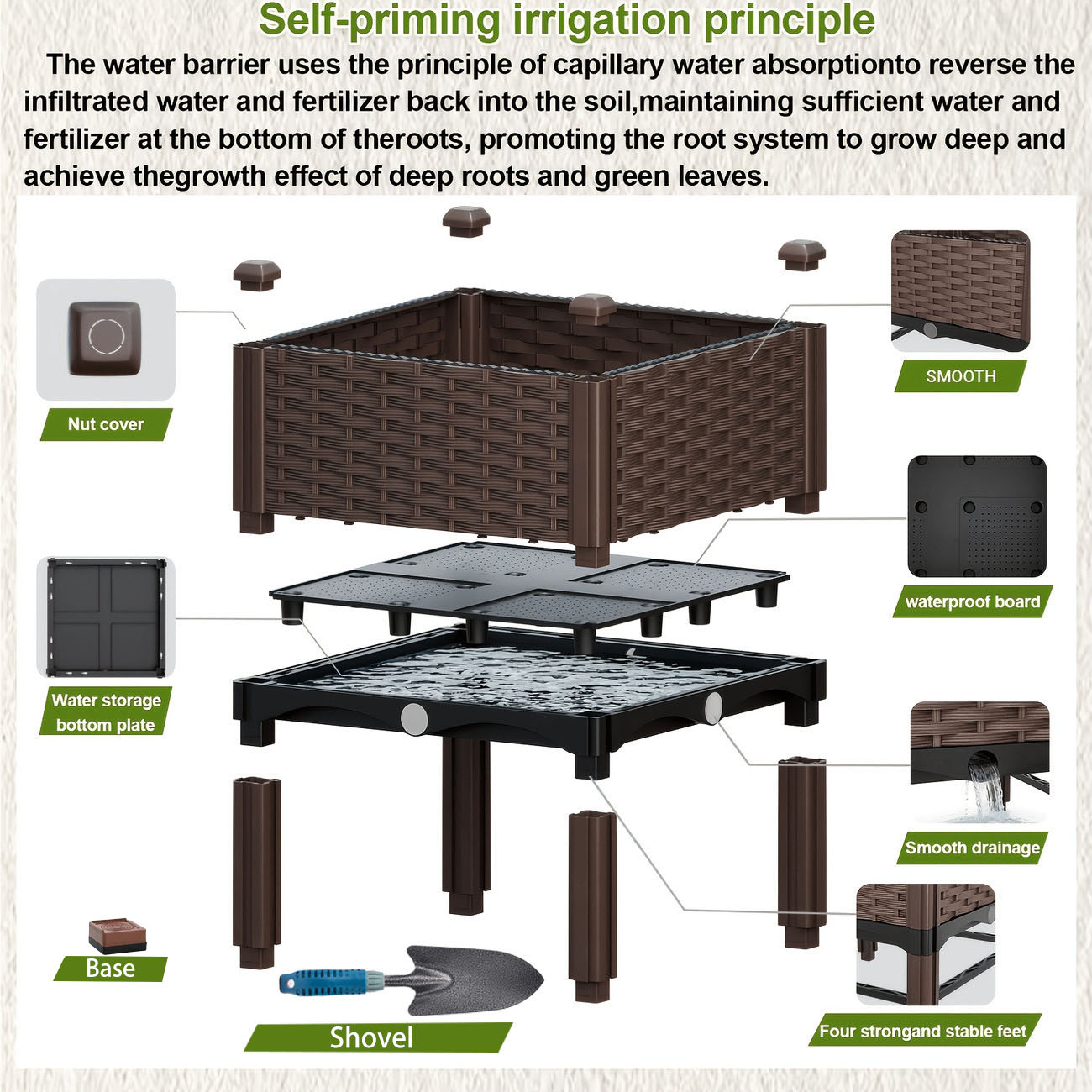 Fioriera Rialzata da Giardino, - Self Watering Planter recensione e prezzo